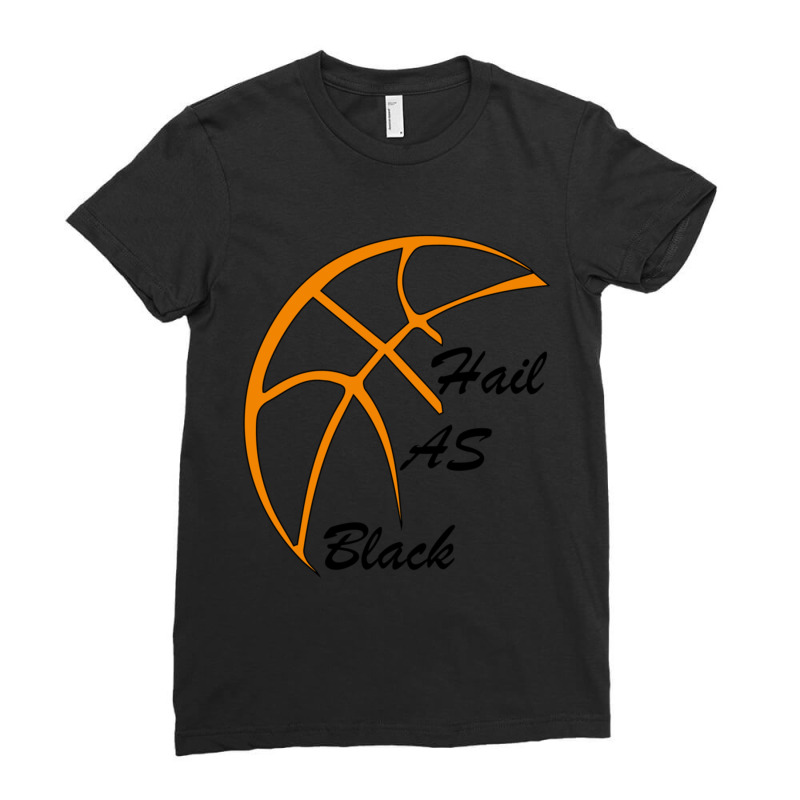 Black As Hail Michigan Ladies Fitted T-Shirt by cm-arts | Artistshot