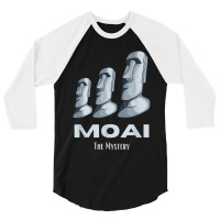 Rapa Nui Moai Easter Islands Statue Heads Mystery 3/4 Sleeve Shirt | Artistshot