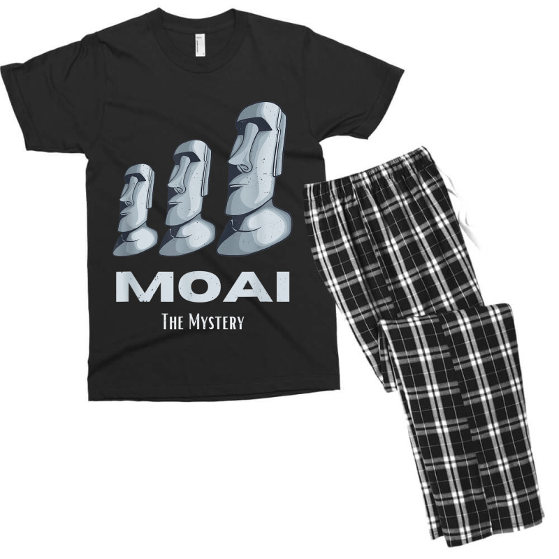 Rapa Nui Moai Easter Islands Statue Heads Mystery Men's T-shirt Pajama Set | Artistshot