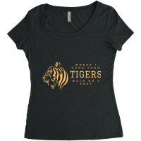 Walking Tigers Women's Triblend Scoop T-shirt | Artistshot