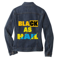 Black As Hail Michigan  (2) Ladies Denim Jacket | Artistshot