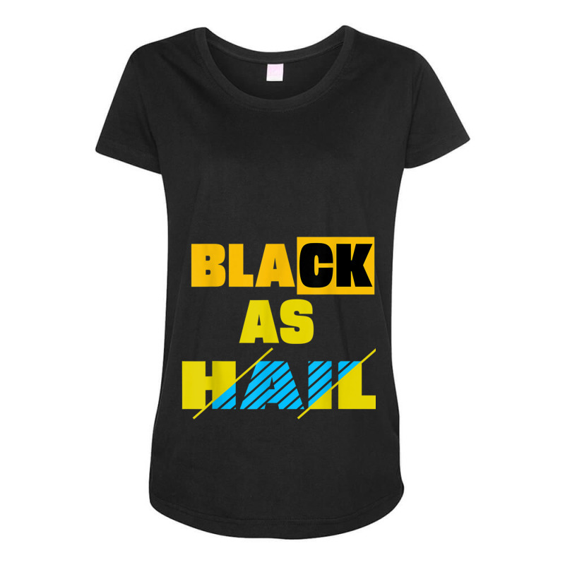 Black As Hail Michigan  (2) Maternity Scoop Neck T-shirt by cm-arts | Artistshot