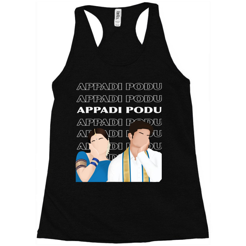 Appadi Podu  White Racerback Tank by cm-arts | Artistshot