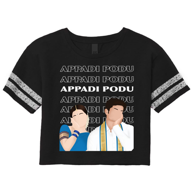 Appadi Podu  White Scorecard Crop Tee by cm-arts | Artistshot