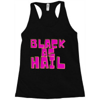 Black As Hail Purple Bold Vintage Text Design Racerback Tank | Artistshot