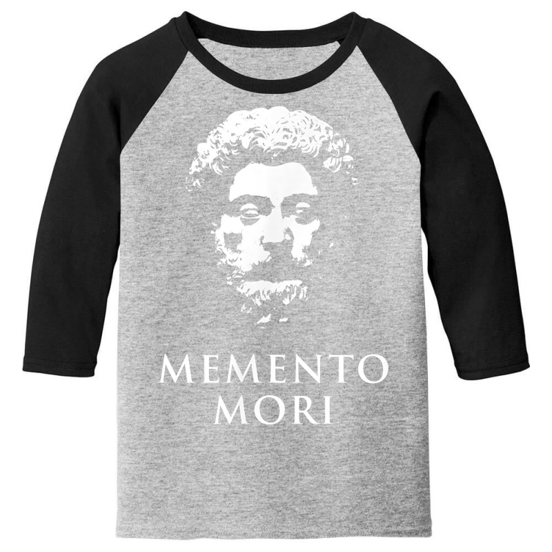 Memento Mori With Marcus Aurelius Head T Shirt Youth 3/4 Sleeve | Artistshot