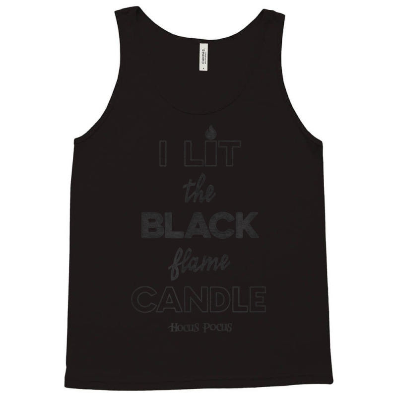 Funny Hocus Pocus Black Candle Lights Halloween Tank Top | Artistshot