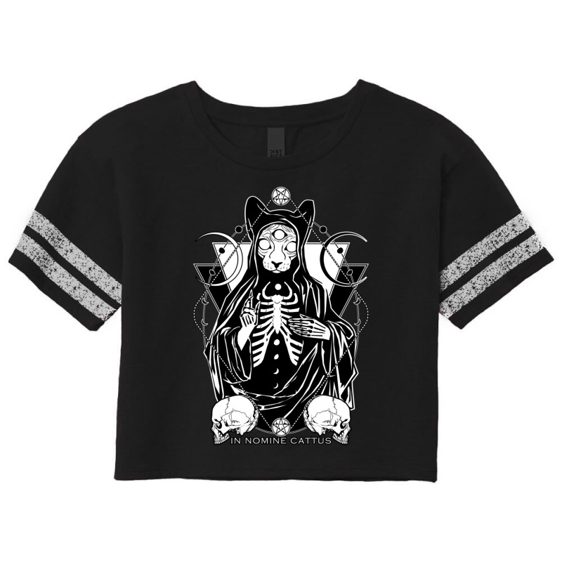 In Nomine Cattus  The Cat Priest Scorecard Crop Tee by cm-arts | Artistshot