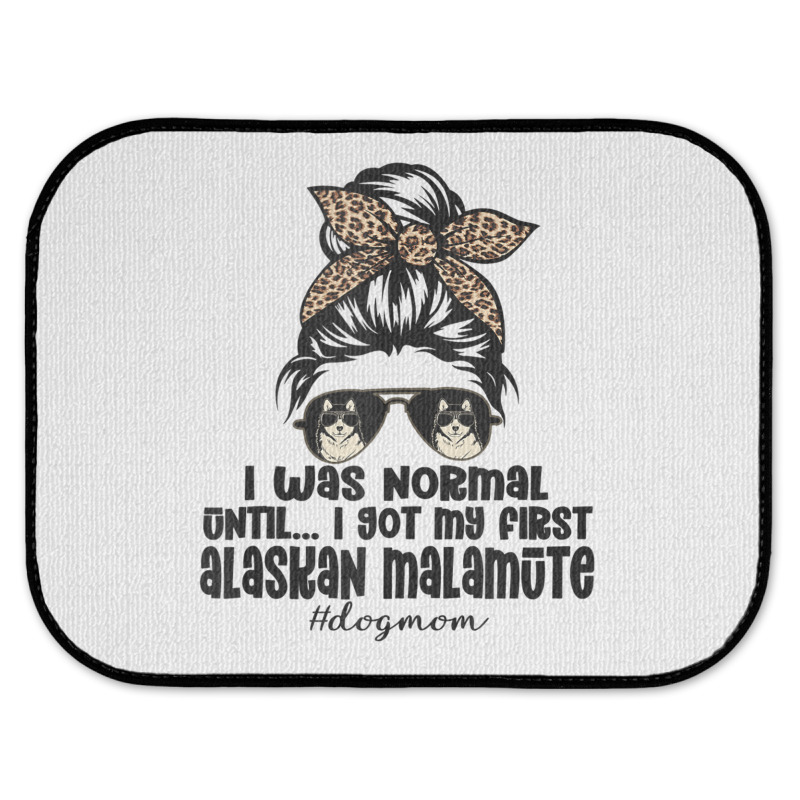 Normal Until Got My Alaskan Malamute Leopard Bandana Funny Tank Top Rear Car Mat | Artistshot