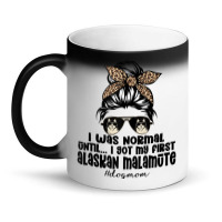 Normal Until Got My Alaskan Malamute Leopard Bandana Funny Tank Top Magic Mug | Artistshot