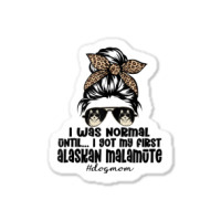 Normal Until Got My Alaskan Malamute Leopard Bandana Funny Tank Top Sticker | Artistshot