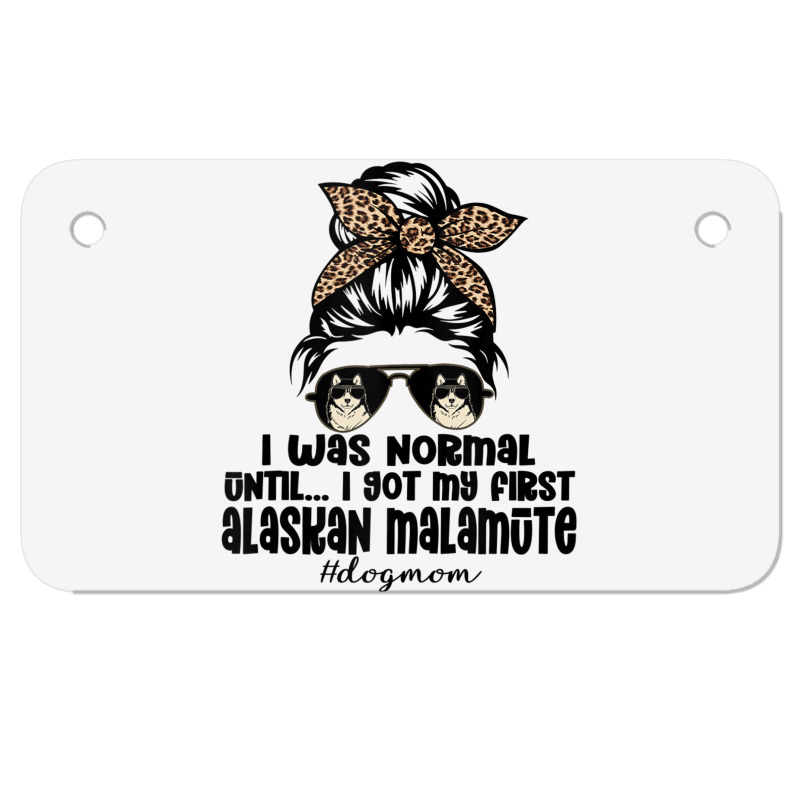 Normal Until Got My Alaskan Malamute Leopard Bandana Funny Tank Top Motorcycle License Plate | Artistshot