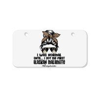 Normal Until Got My Alaskan Malamute Leopard Bandana Funny Tank Top Bicycle License Plate | Artistshot