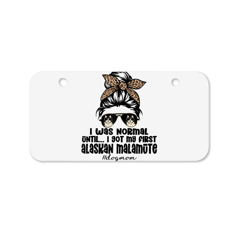 Normal Until Got My Alaskan Malamute Leopard Bandana Funny Tank Top Bicycle License Plate | Artistshot