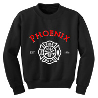 City Of Phoenix Fire Rescue Arizona Firefighter Youth Sweatshirt | Artistshot