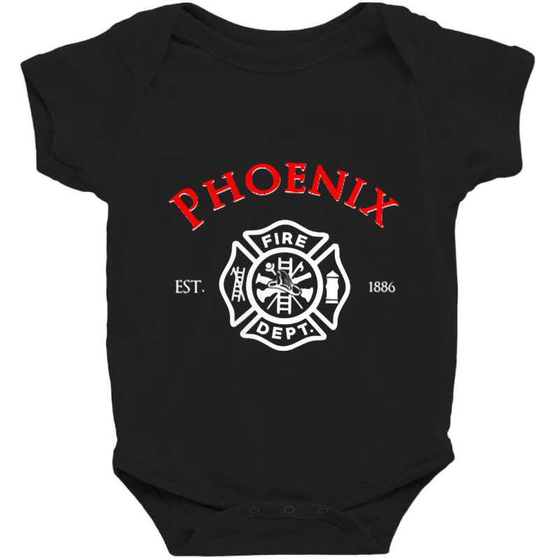 City Of Phoenix Fire Rescue Arizona Firefighter Baby Bodysuit | Artistshot