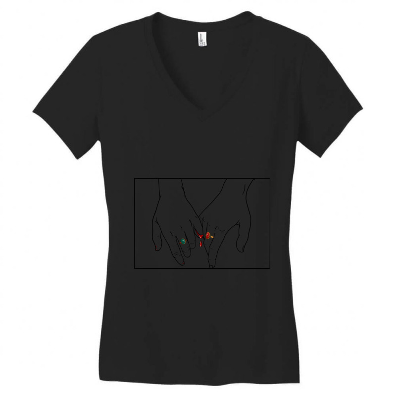 Pinky Swear Women's V-Neck T-Shirt by cm-arts | Artistshot