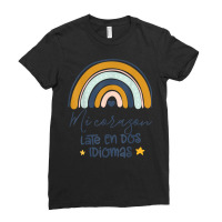 Mi Corazon Late En Dos Idiomas Bilingual Spanish Teacher T Shirt Ladies Fitted T-shirt | Artistshot