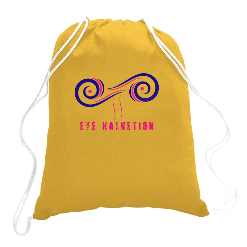 #eye Haluetion T Shirt Design (spreadshirt).png Drawstring Bags | Artistshot