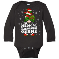 Medical Technician Gnome Emergency Worker Christmas Pajama T Shirt Long Sleeve Baby Bodysuit | Artistshot