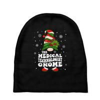 Medical Technician Gnome Emergency Worker Christmas Pajama T Shirt Baby Beanies | Artistshot