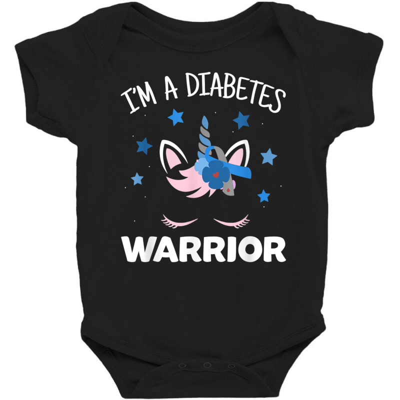 Unicorn Diabetes Warrior, Diabetes Awareness T Shirt Baby Bodysuit by cm-arts | Artistshot