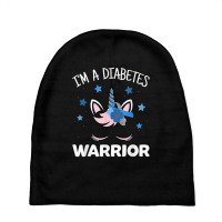 Unicorn Diabetes Warrior, Diabetes Awareness T Shirt Baby Beanies | Artistshot