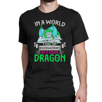 Reading Librarian Bookworm Dragon Funny Book Dragon Classic T-shirt | Artistshot