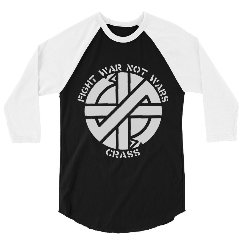 Crass  Fight War Not Wars Premium 3/4 Sleeve Shirt | Artistshot