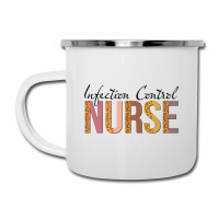 Leopard Infection Control Nurse Print For Nursing Student Long Sleeve Camper Cup | Artistshot