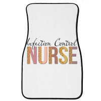 Leopard Infection Control Nurse Print For Nursing Student Long Sleeve Front Car Mat | Artistshot