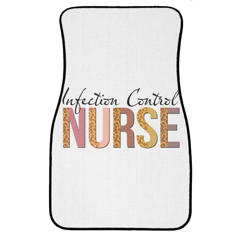 Leopard Infection Control Nurse Print For Nursing Student Long Sleeve Front Car Mat | Artistshot