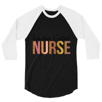 Leopard Infection Control Nurse Print For Nursing Student Long Sleeve 3/4 Sleeve Shirt | Artistshot