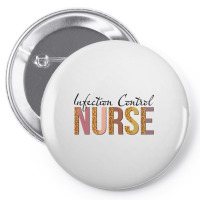 Leopard Infection Control Nurse Print For Nursing Student Long Sleeve Pin-back Button | Artistshot