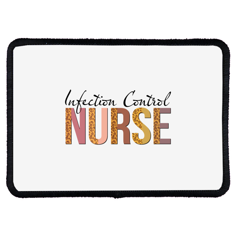 Leopard Infection Control Nurse Print For Nursing Student Long Sleeve Rectangle Patch | Artistshot