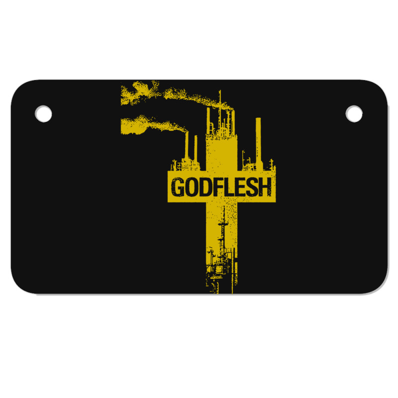 Godflesh Motorcycle License Plate | Artistshot