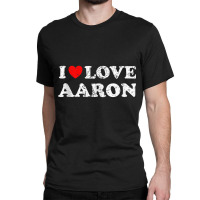 Distressed Grunge Worn Out Style I Love Aaron Tank Top Classic T-shirt | Artistshot