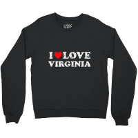 Distressed Grunge Worn Out Style I Love Virginia Tank Top Crewneck Sweatshirt | Artistshot