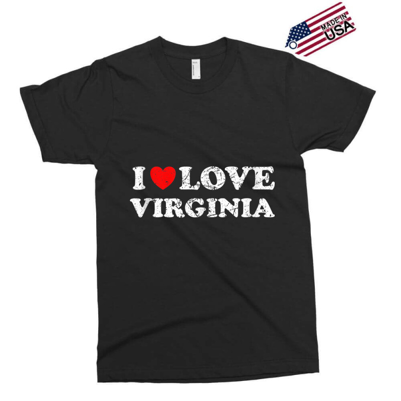 Distressed Grunge Worn Out Style I Love Virginia Tank Top Exclusive T-shirt | Artistshot