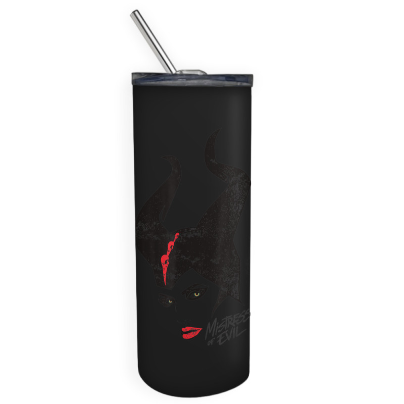 Funny Maleficent Mistress Of Evil Stylized Portrait Skinny Tumbler | Artistshot