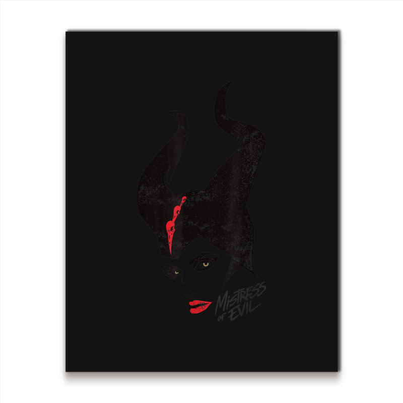 Funny Maleficent Mistress Of Evil Stylized Portrait Metal Print Vertical | Artistshot