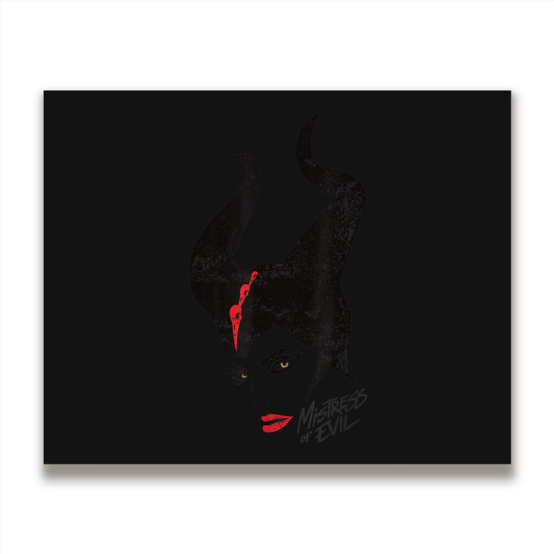 Funny Maleficent Mistress Of Evil Stylized Portrait Metal Print Horizontal | Artistshot