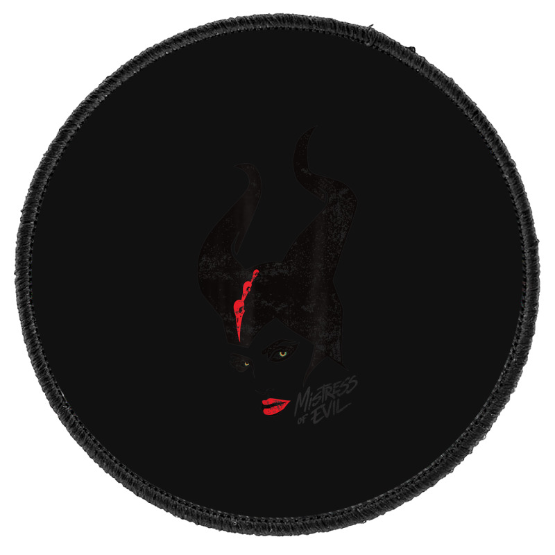 Funny Maleficent Mistress Of Evil Stylized Portrait Round Patch | Artistshot