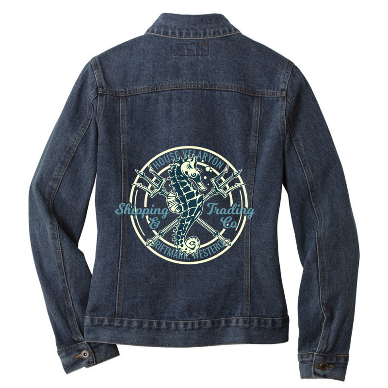 Velaryon Shipping Co Ladies Denim Jacket by cm-arts | Artistshot