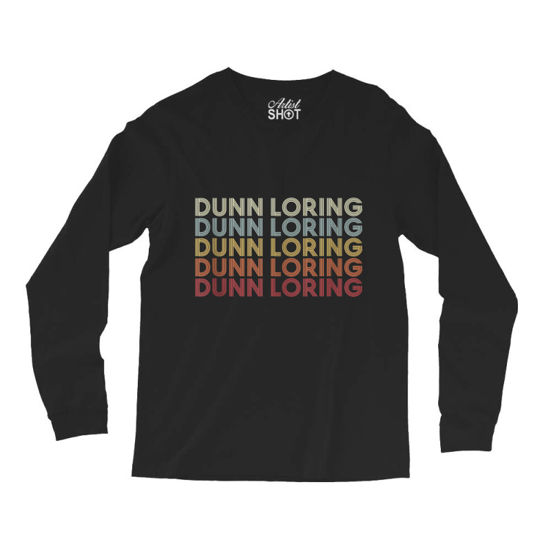 Dunn Loring Virginia Dunn Loring Va Retro Vintage Text Tank Top Long Sleeve Shirts | Artistshot