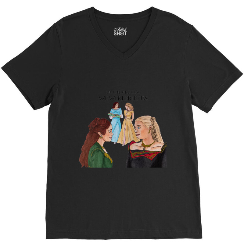 We Were Friends V-Neck Tee by cm-arts | Artistshot