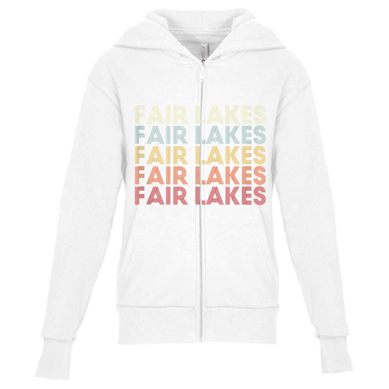 Fair Lakes Virginia Fair Lakes Va Retro Vintage Text Tank Top Youth Zipper Hoodie | Artistshot