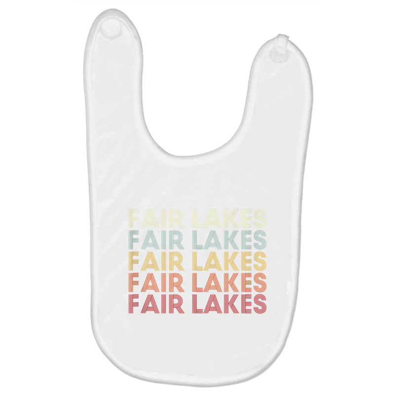 Fair Lakes Virginia Fair Lakes Va Retro Vintage Text Tank Top Baby Bibs | Artistshot