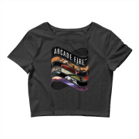 Arcade   Discography Crop Top | Artistshot