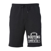 Rooting For The Commercials Just Here For The Halftime Show Long Sleev Fleece Short | Artistshot